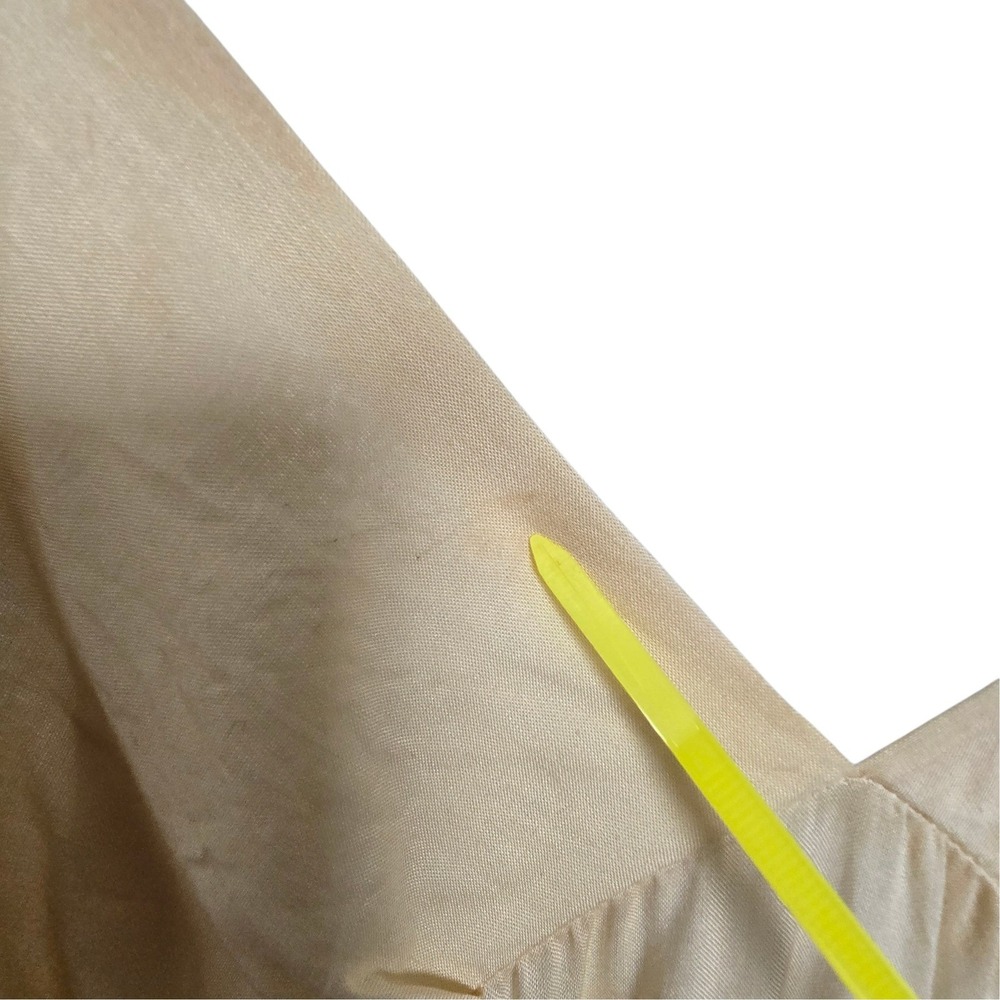 Farm Rio Ivory Slip Dress Small Boho Coquette Maxi Adjustable‎ Strap Festival - Picture 7 of 14